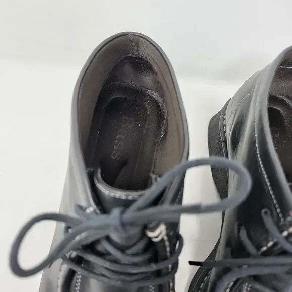 Vintage Bass Womens Toren / Wallabee / Chukka Boot Black Leather Size 8 M - Picture 9 of 12